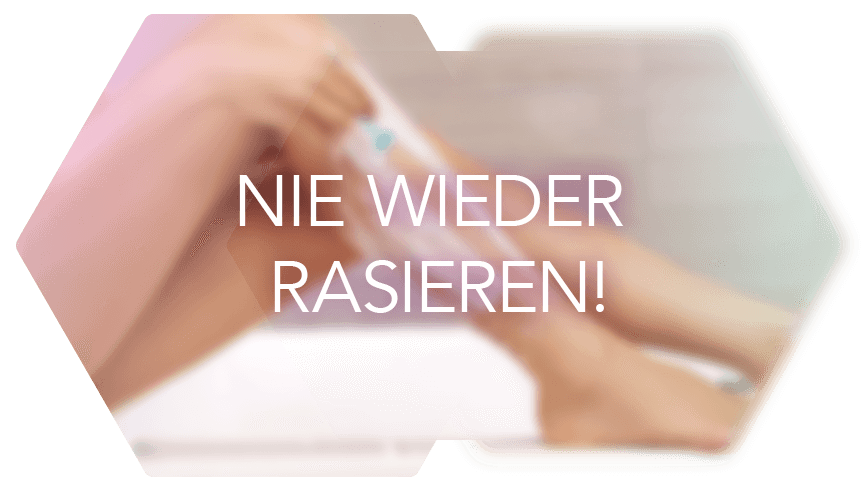 Foto mit Claim: Nie wieder rasieren!