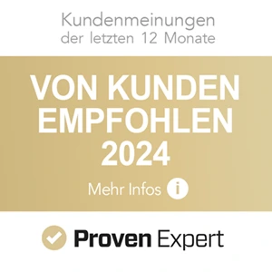 Auszeichnung von Proven Expert Kundenempfehlungen Haarfreiheit Badge-Grafik