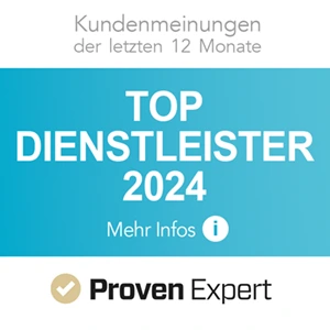 Auszeichnung von Proven Expert als Top Dienstleister Haarfreiheit Badge-Grafik